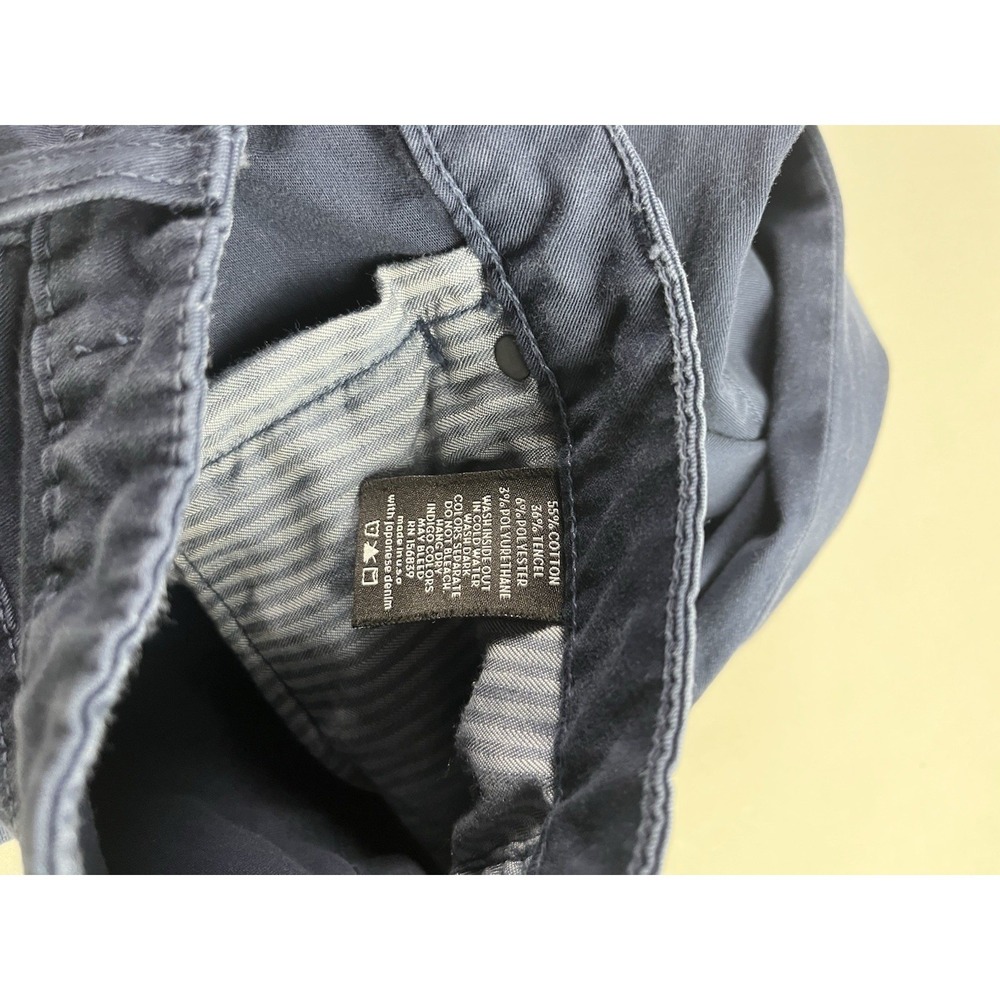 Monfrere Jeans Men's 32 (31x32) Navy Oxford Deniro 1017 USA Made Japanese Denim - Picture 10 of 10